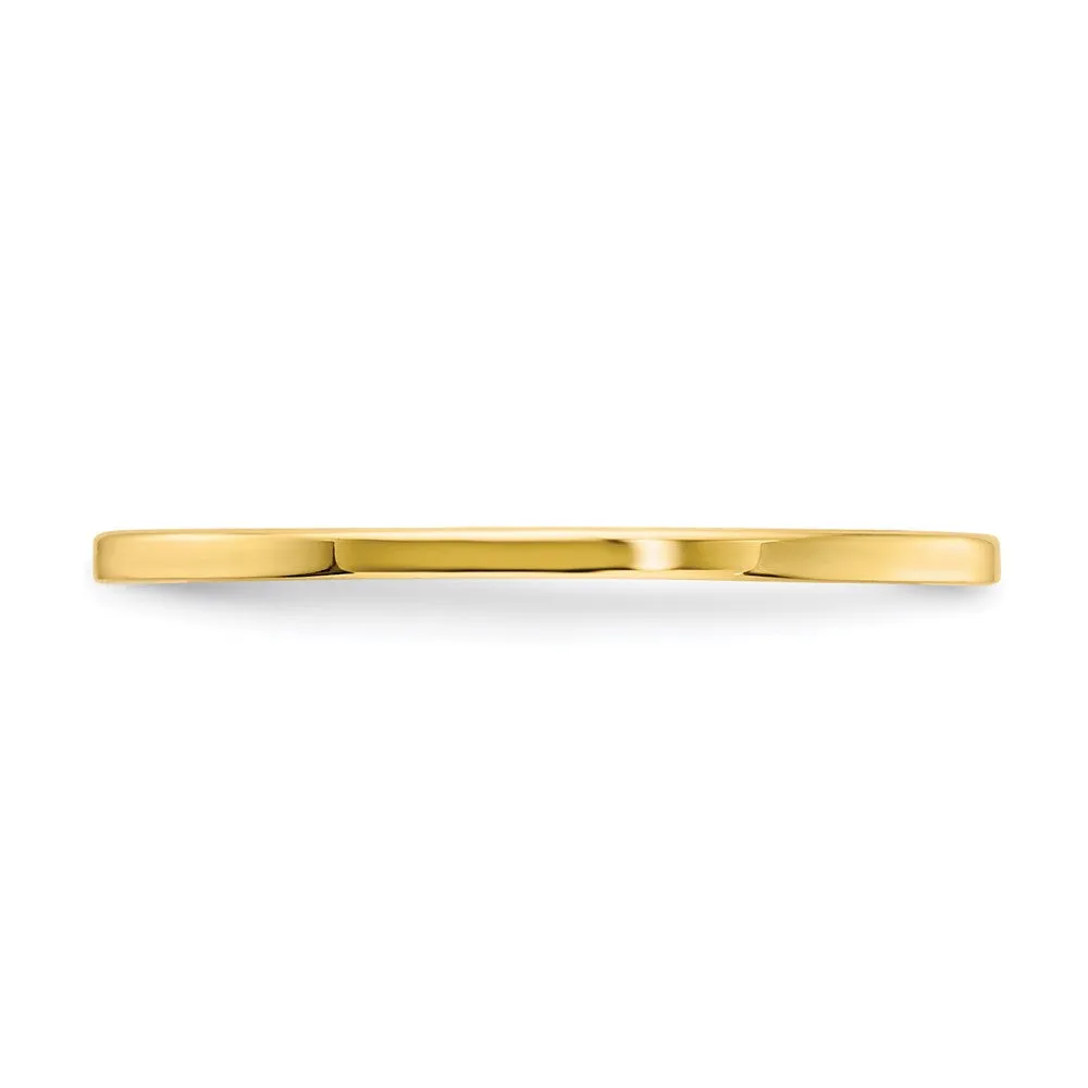 10K Gold 1.2mm Flat Stackable Band  | 1STK16-120Y