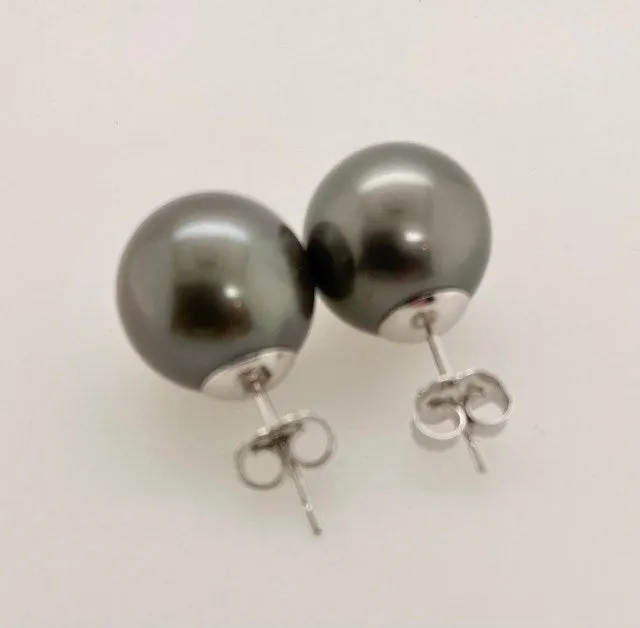 14K Tahitian Pearl Earrings