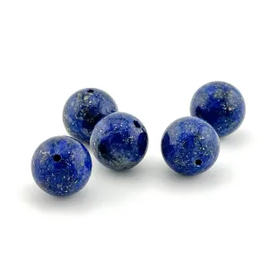 14mm Chilean Lapis Round Beads