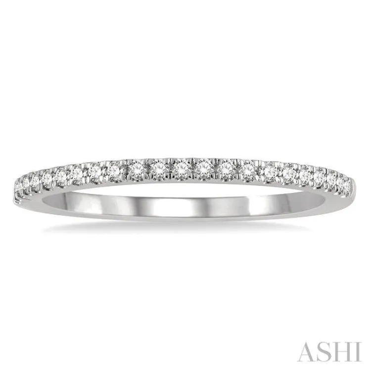 1/6 ctw Round Cut Diamond Stack Band in 14K White Gold