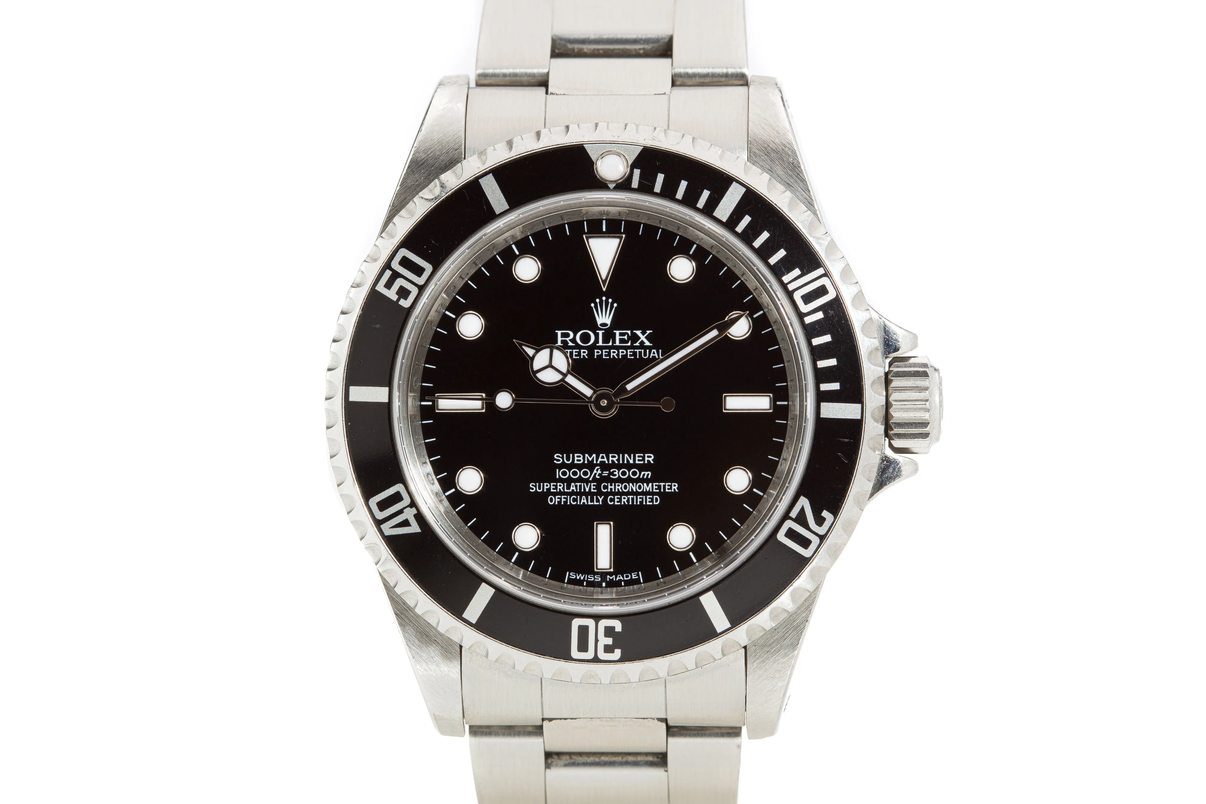 2008 Unpolished Rolex 4 Line Submariner 14060M