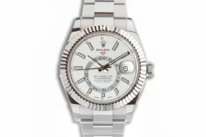 2021 Rolex Sky-Dweller 326934 White Dial with Box, Card & Hangtags