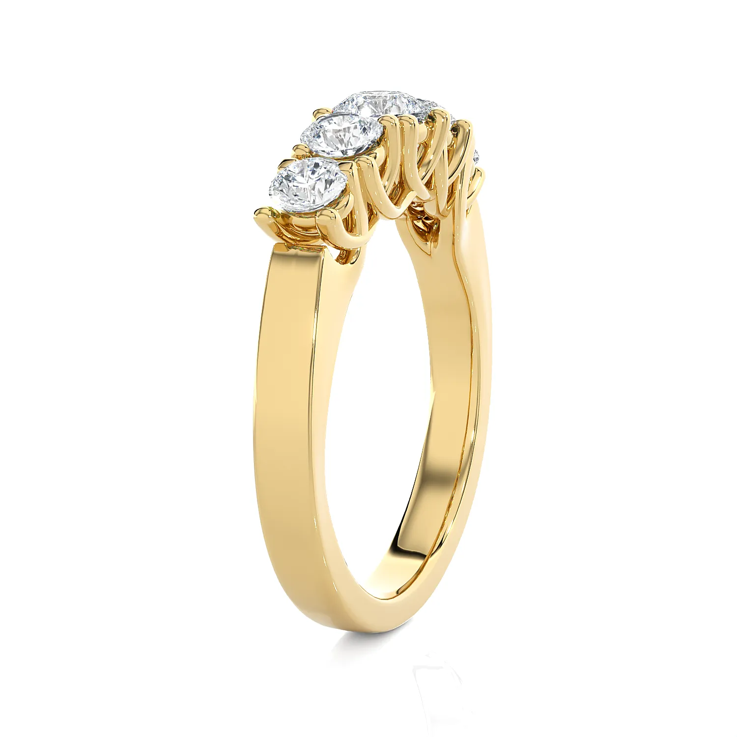 7/8 ctw Round Lab Grown Diamond Anniversary Ring