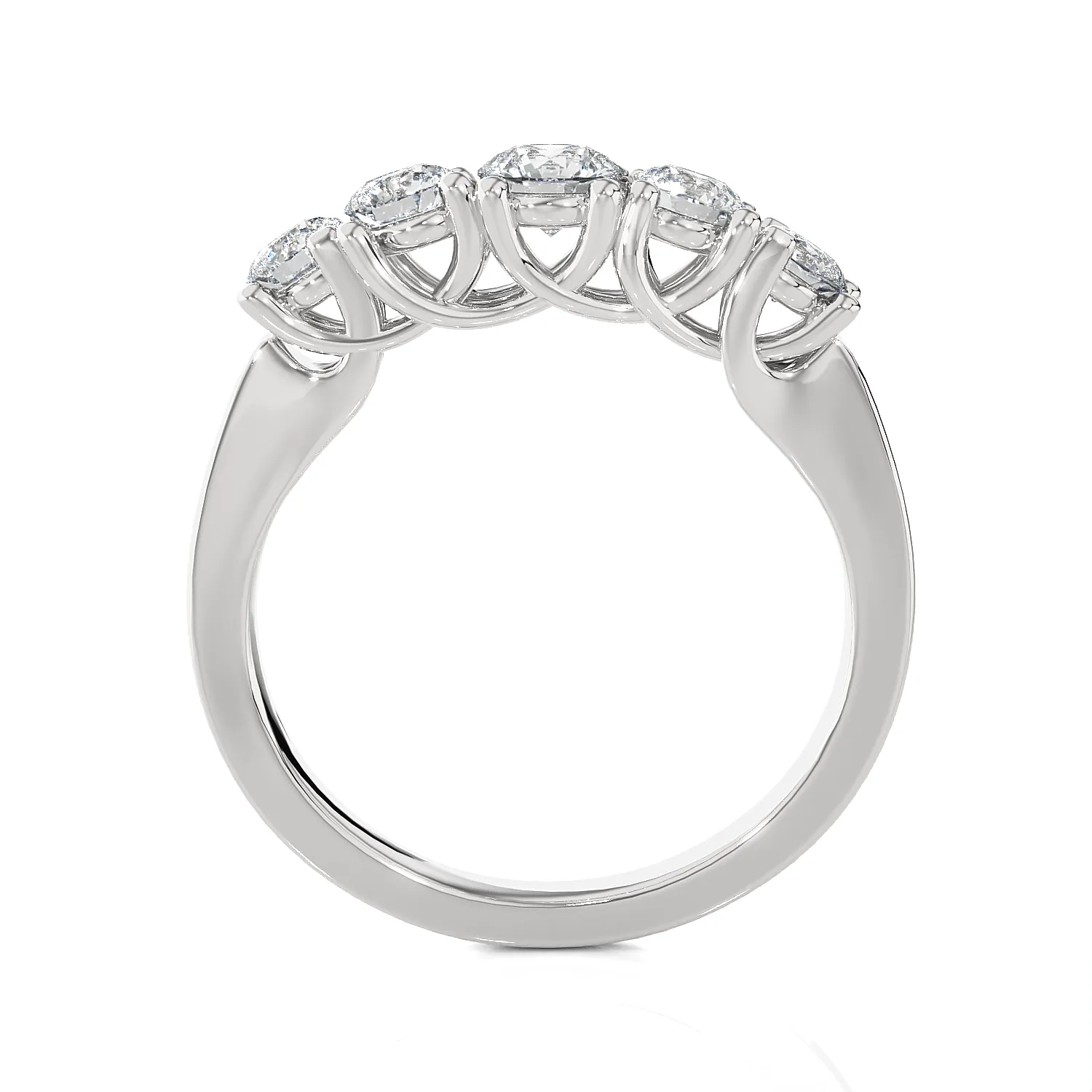 7/8 ctw Round Lab Grown Diamond Anniversary Ring