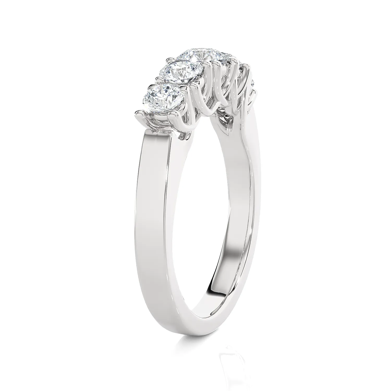 7/8 ctw Round Lab Grown Diamond Anniversary Ring