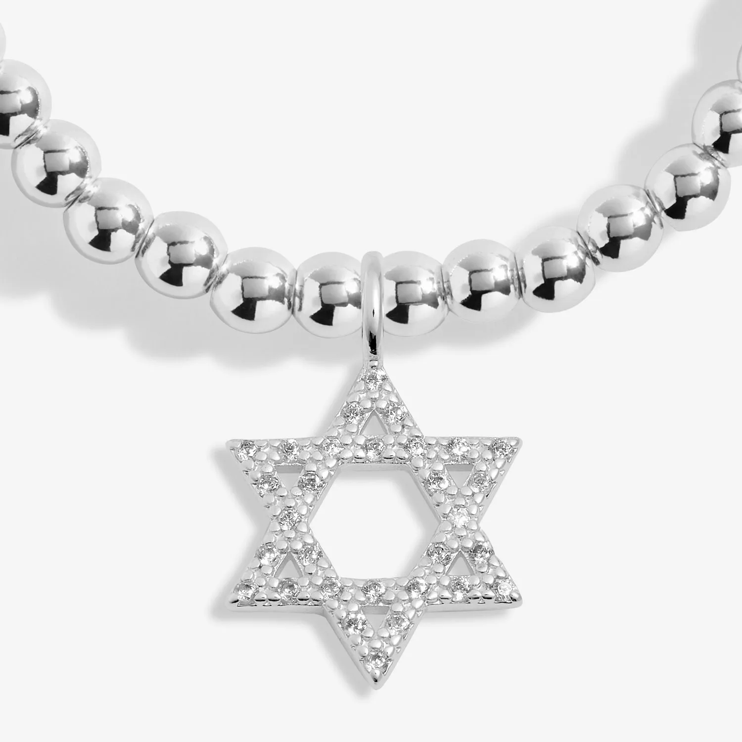 A Little Happy Hanukkah Silver Plated Bracelet 7626