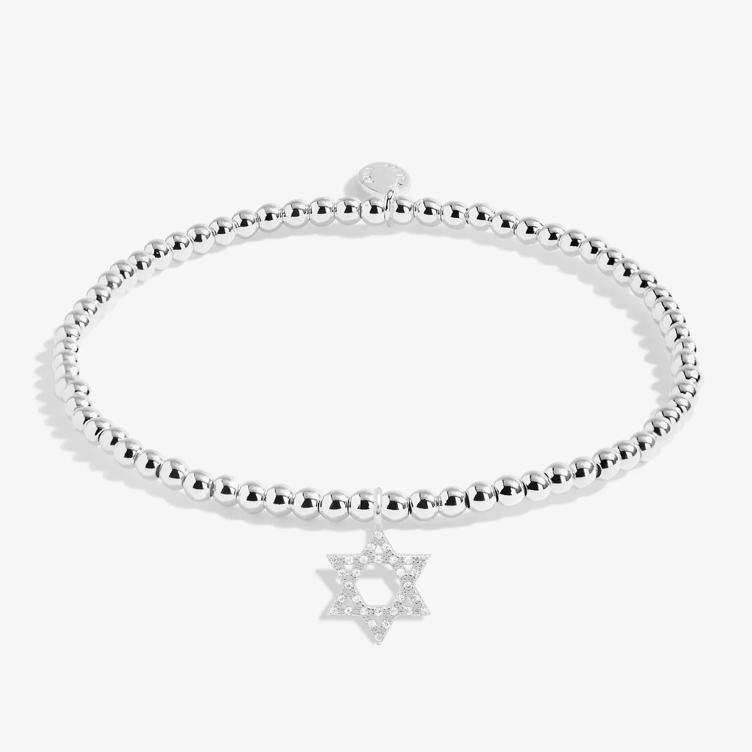 A Little Happy Hanukkah Silver Plated Bracelet 7626