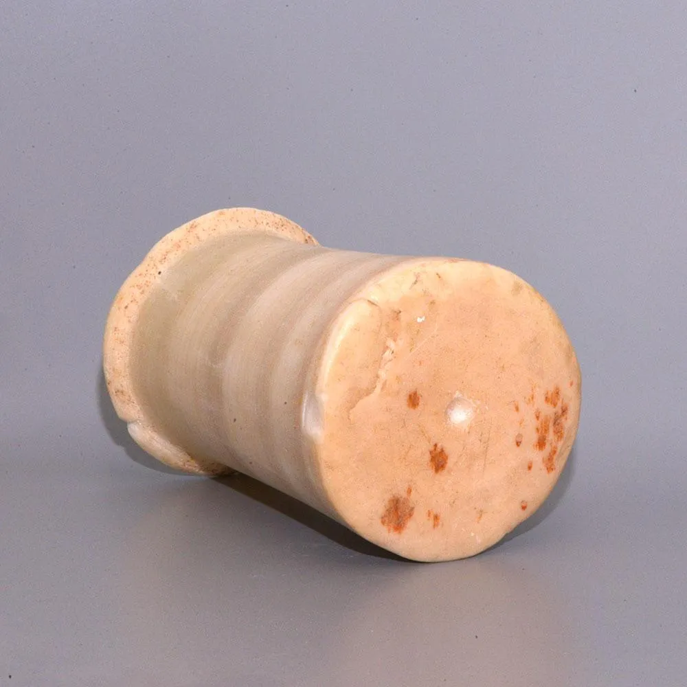 A Sumerian Calcite Cylinder Vessel,  ca. 2100-1600 BCE