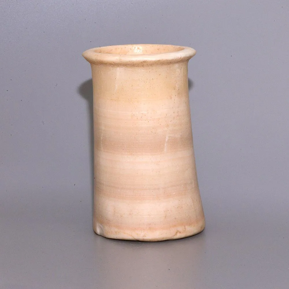 A Sumerian Calcite Cylinder Vessel,  ca. 2100-1600 BCE