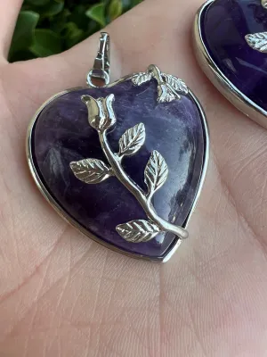 AMETHYST HEART PENDANT