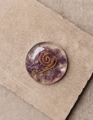 Amethyst Orgone Disc