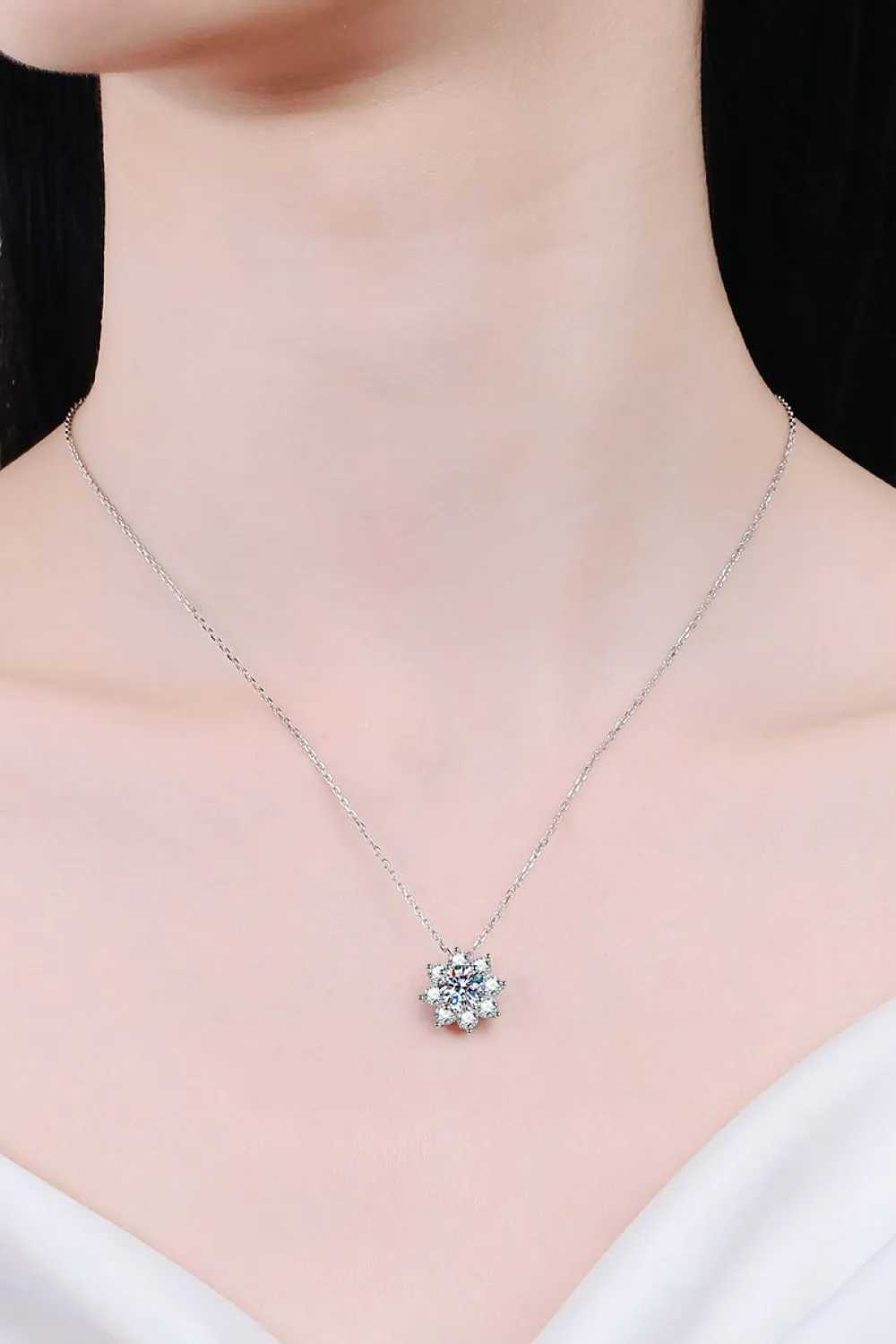 *APP EXCLUSIVE* 1 Carat Moissanite Snowflake Pendant Necklace