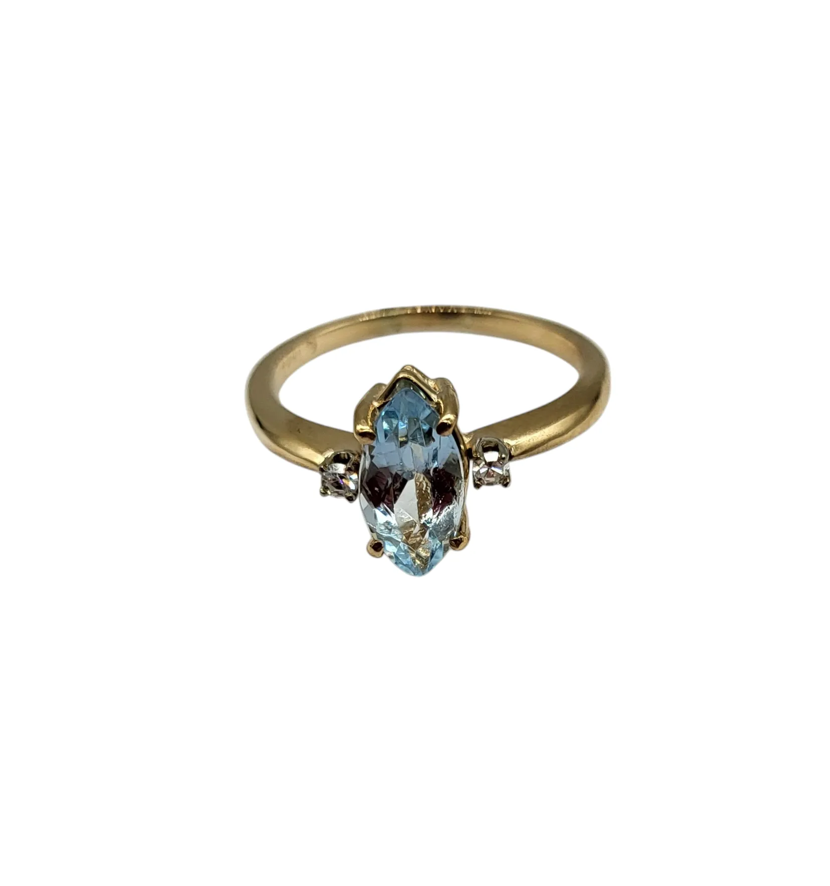 Aquamarine and Diamond Ring