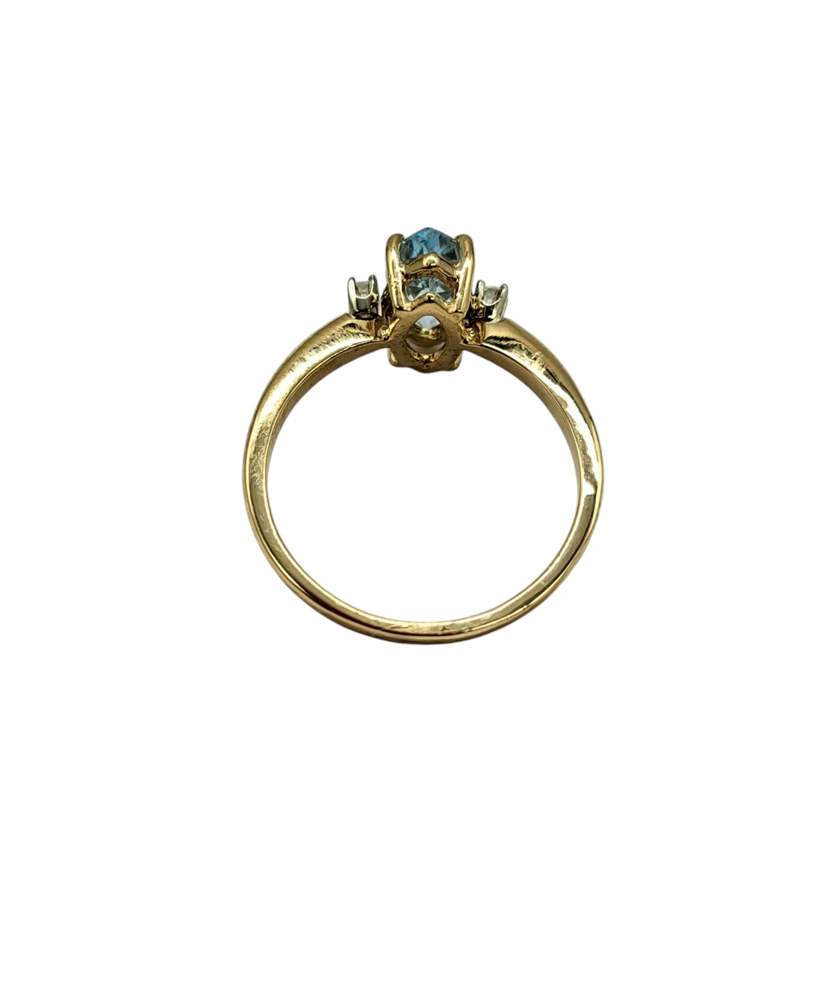 Aquamarine and Diamond Ring