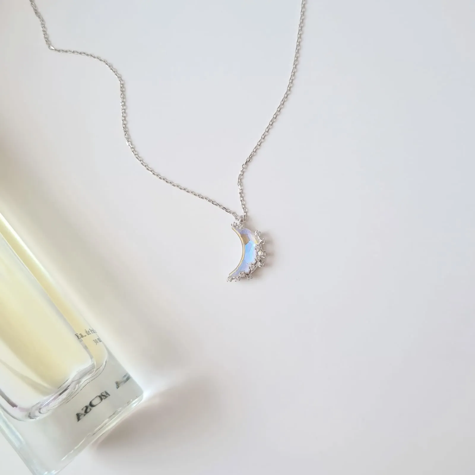 Aurora Moon Necklace 925 Silver