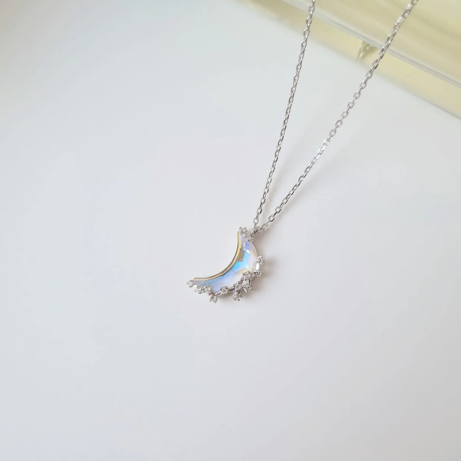 Aurora Moon Necklace 925 Silver