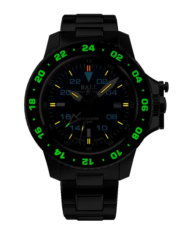 Ball Men's Watch Engineer Hydrocarbon AeroGMT II Black DG2018C-S12C-BK