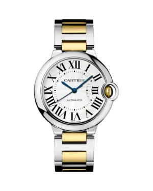 BALLON BLEU DE CARTIER, 36 MM, YELLOW GOLD AND STEEL