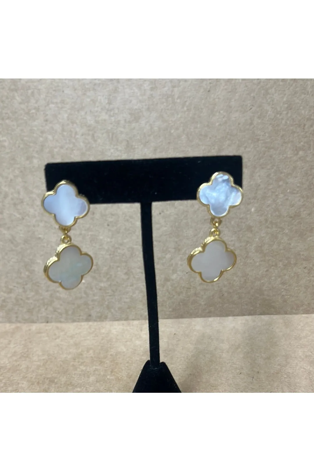 Be-Je Double Flower Drop Earring