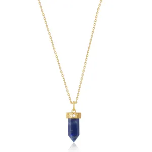 BLUE LAPIS STONE NECKLACE