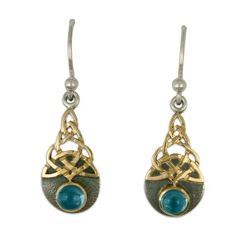 Blue Moon Earrings Gold over Silver