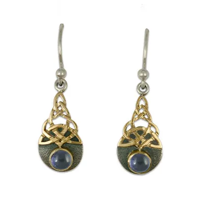 Blue Moon Earrings Gold over Silver