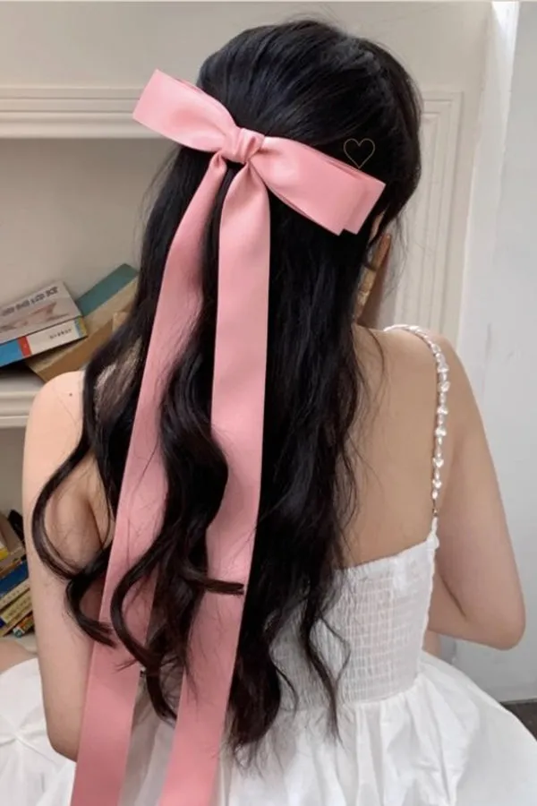 Bow Tassel Ribbon Hairpin