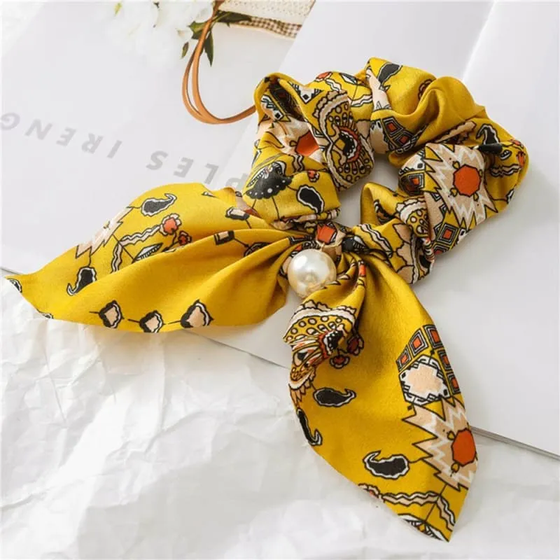 Bowknot Elastic with Print For Women's