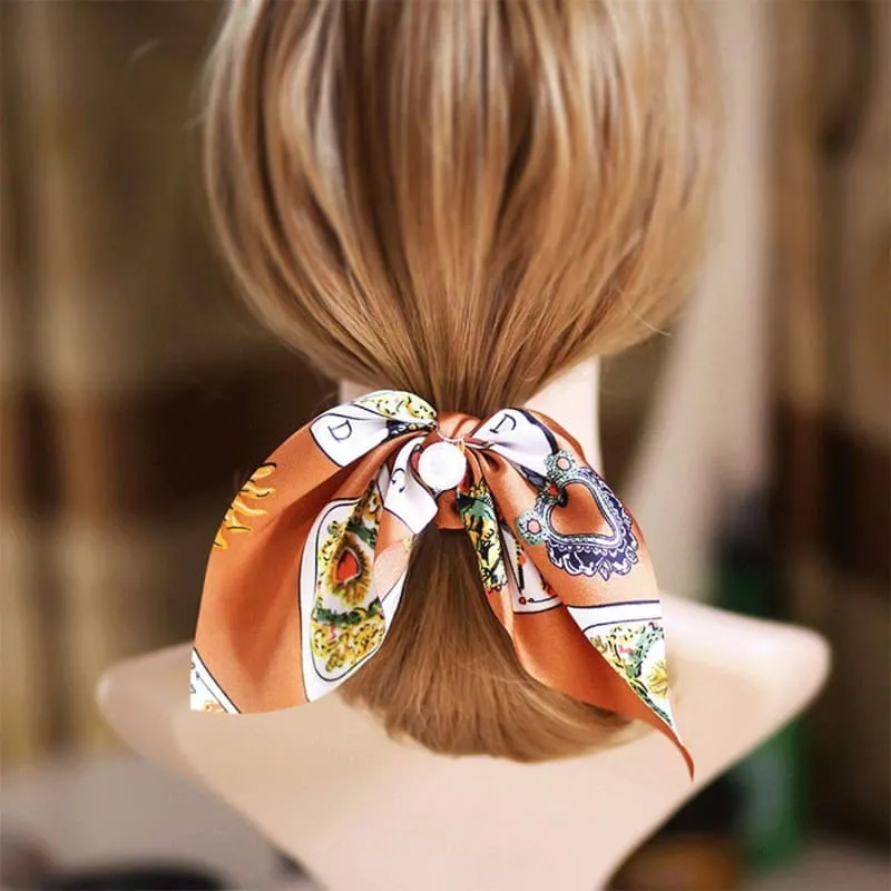 Bowknot Elastic with Print For Women's