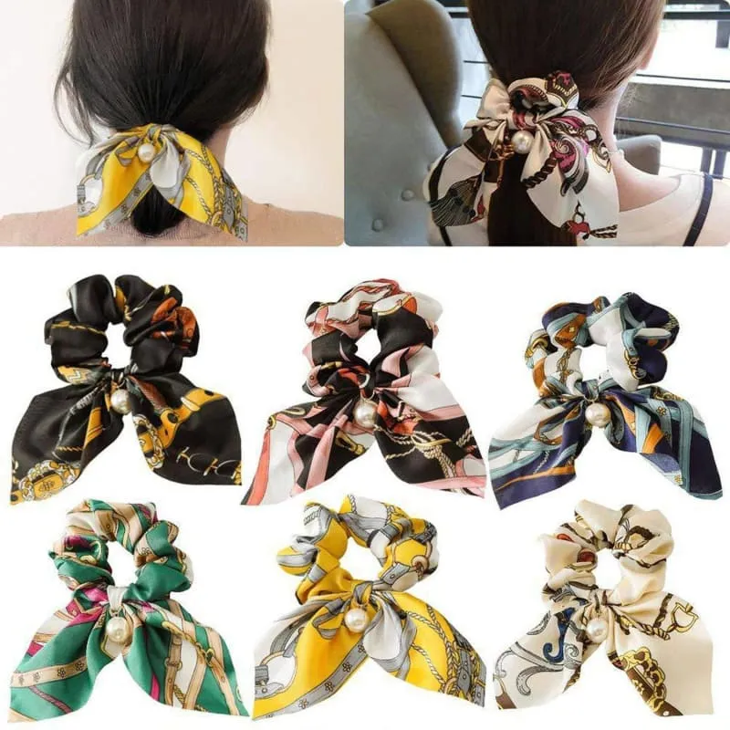 Bowknot Elastic with Print For Women's