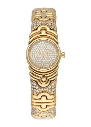 Bvlgari Parentsi  BJ01 Yellow Gold Diamond Ladies Watch