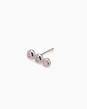 Collective Stone Stud | White Gold