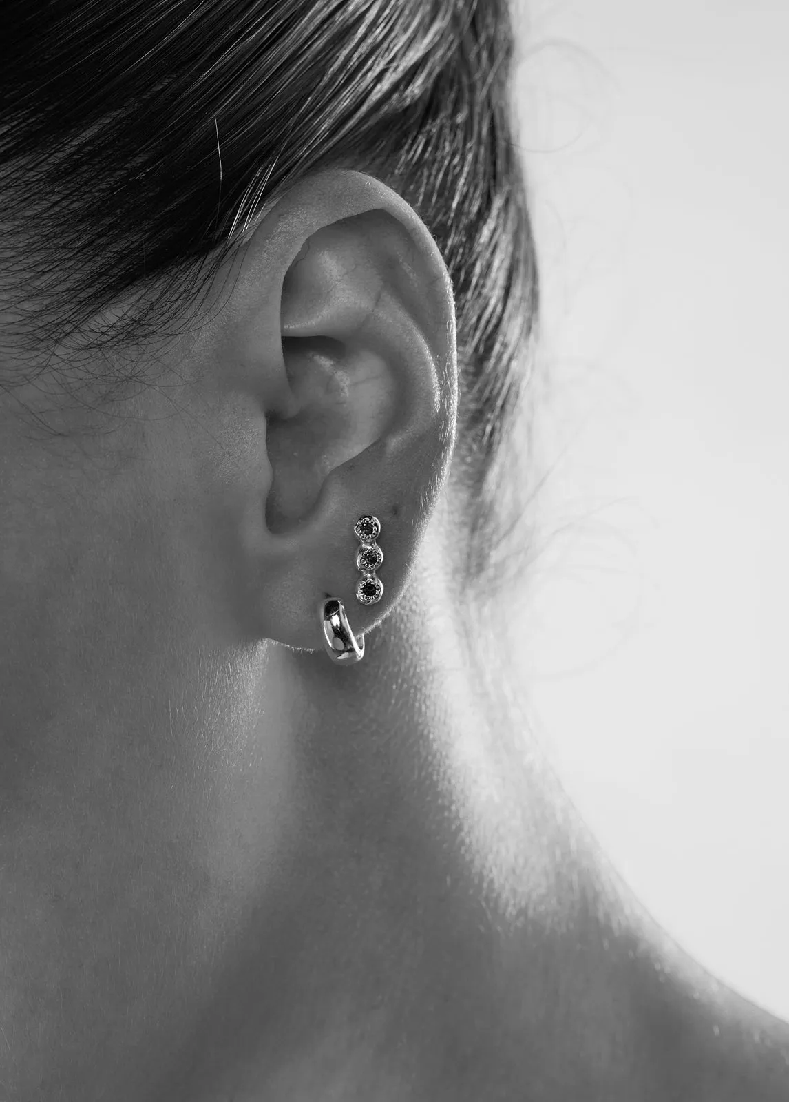 Collective Stone Stud | White Gold