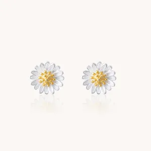 Daisy Silver Stud Earrings W.