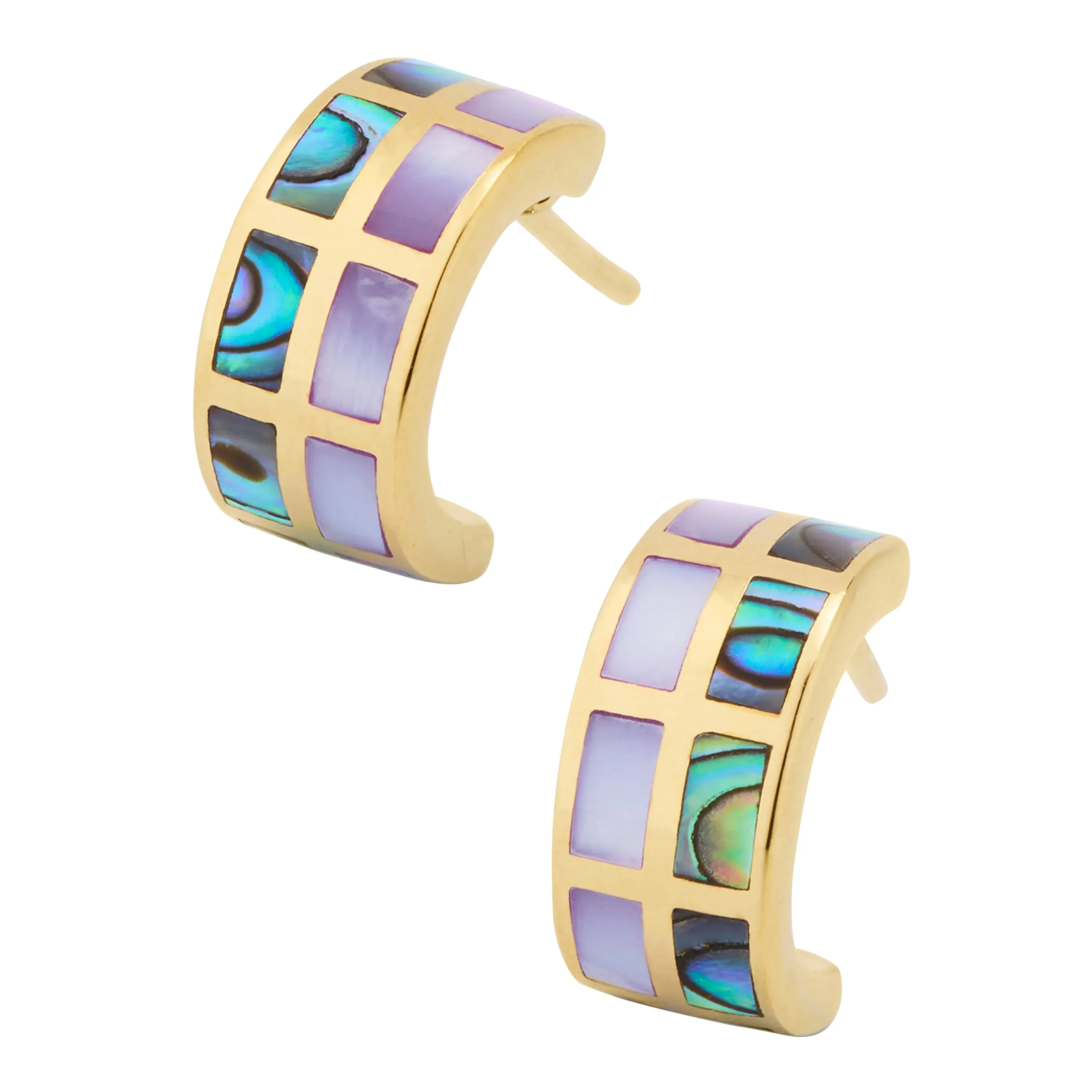 Dash Multicolor Huggie Sterling Earrings