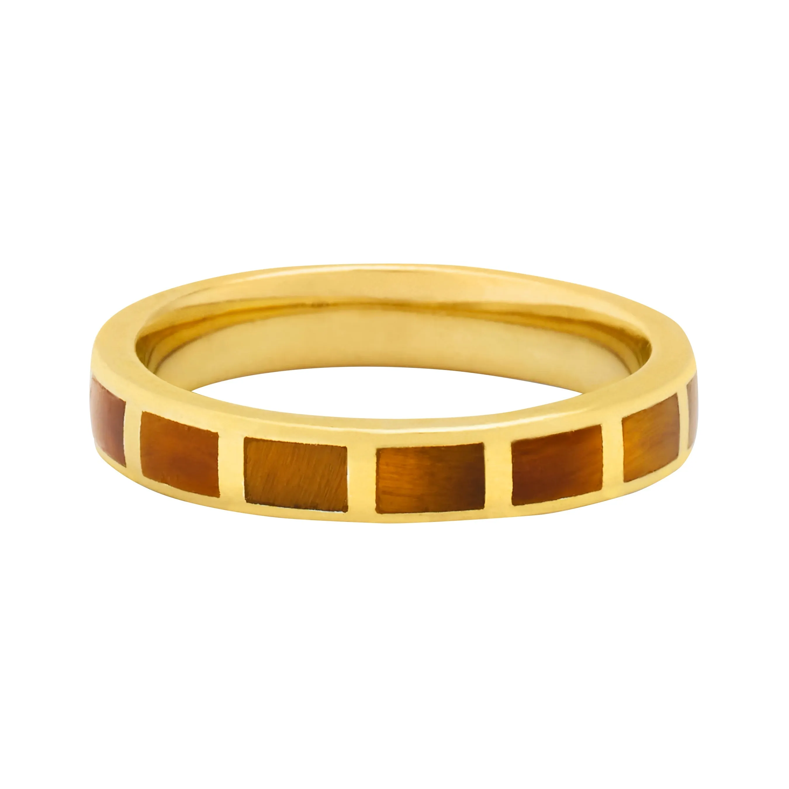 Dash Rectangle Gold Vermeil Sterling Stackable Ring