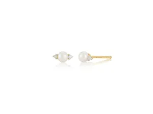 Diamond & Pearl Earrings