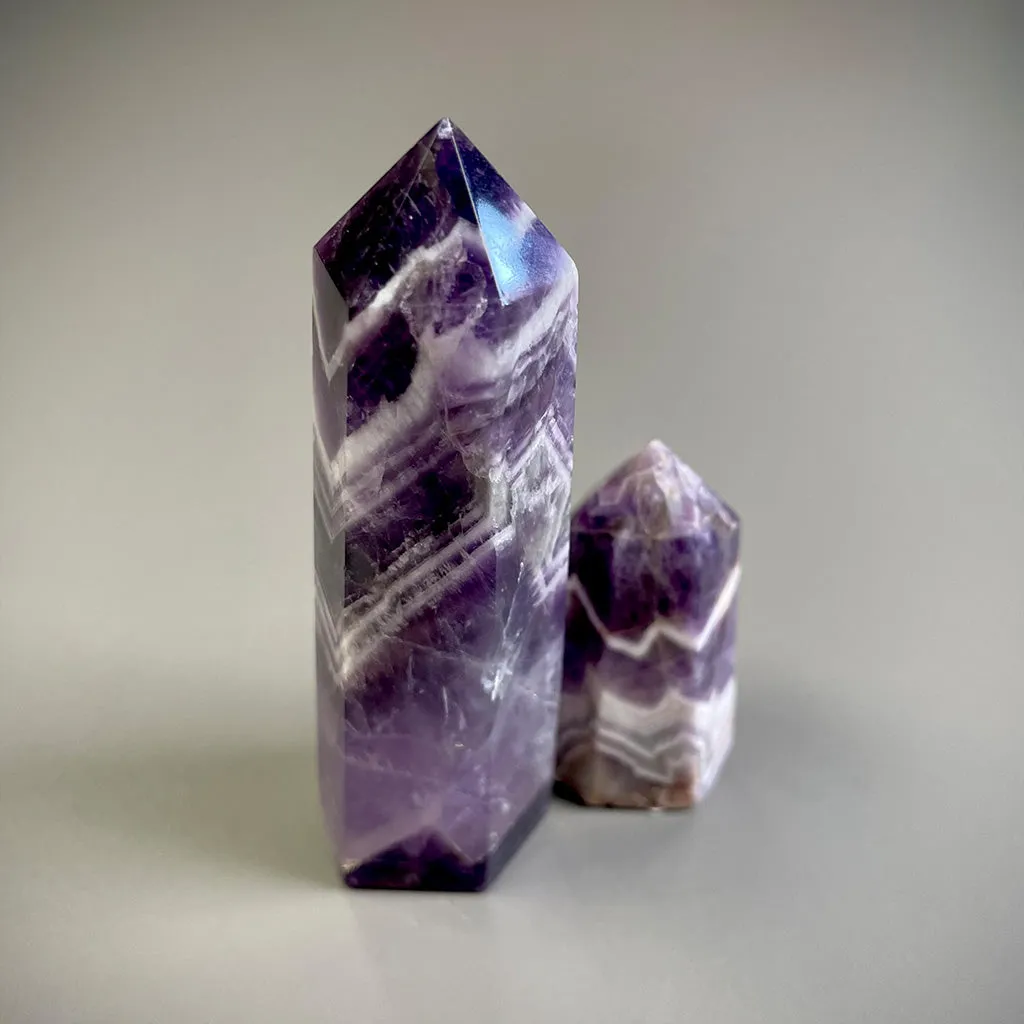 Dream Amethyst Crystal Point Tower