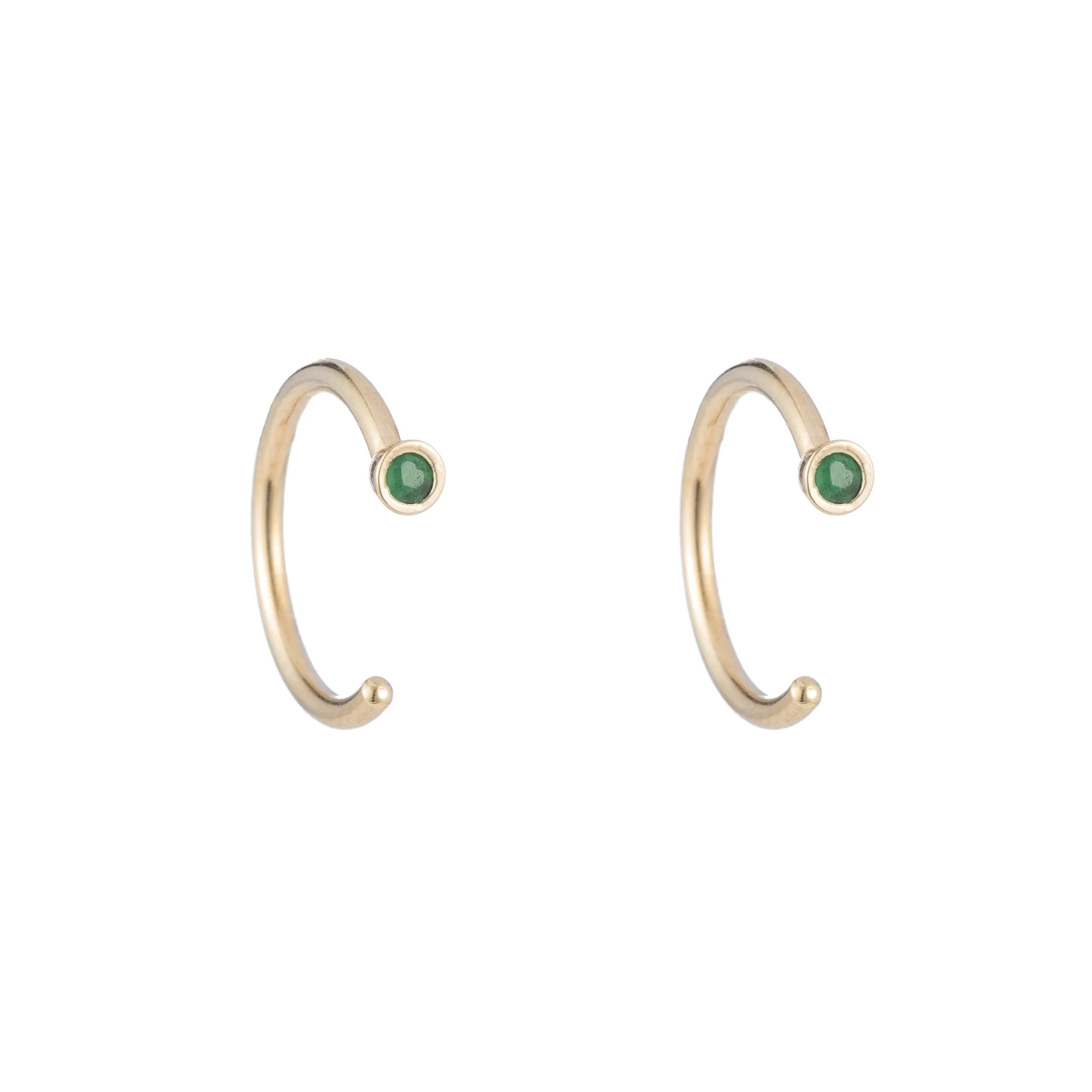 Dual Birthstone Dust Hoops