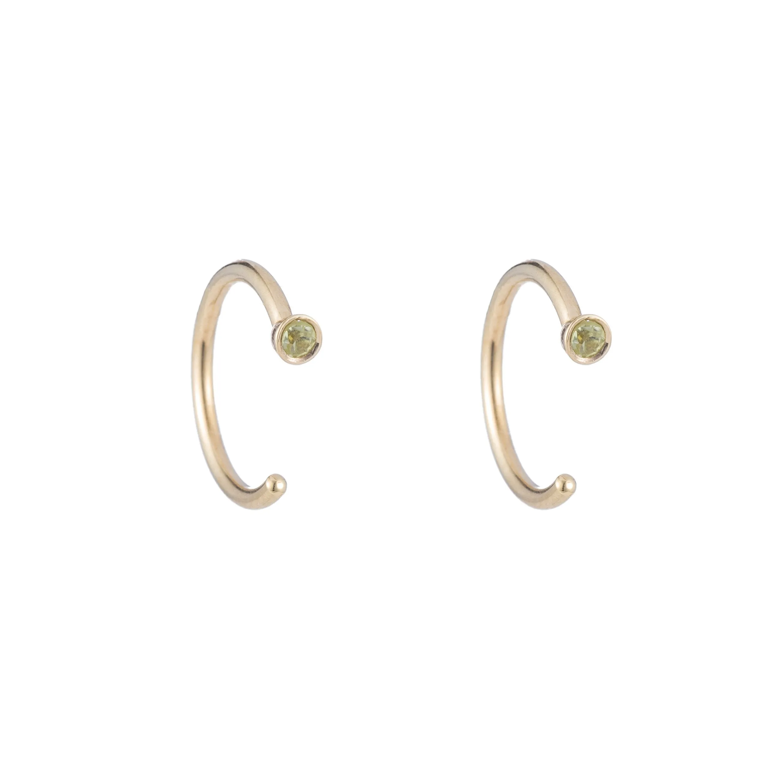 Dual Birthstone Dust Hoops