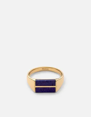 Duo Lapis Ring, Gold Vermeil