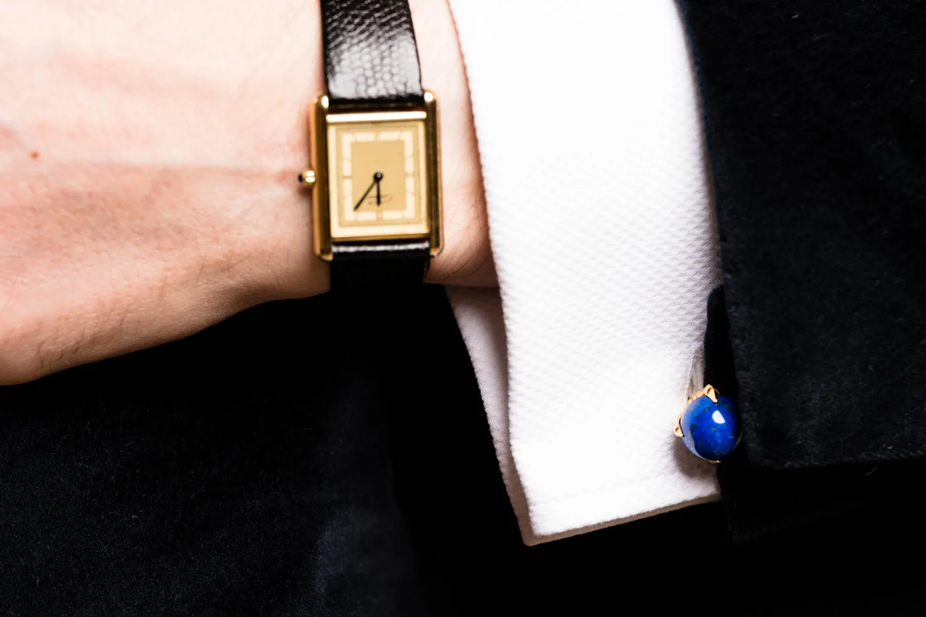 Eagle Claw Lapis Lazuli Gold Cufflinks