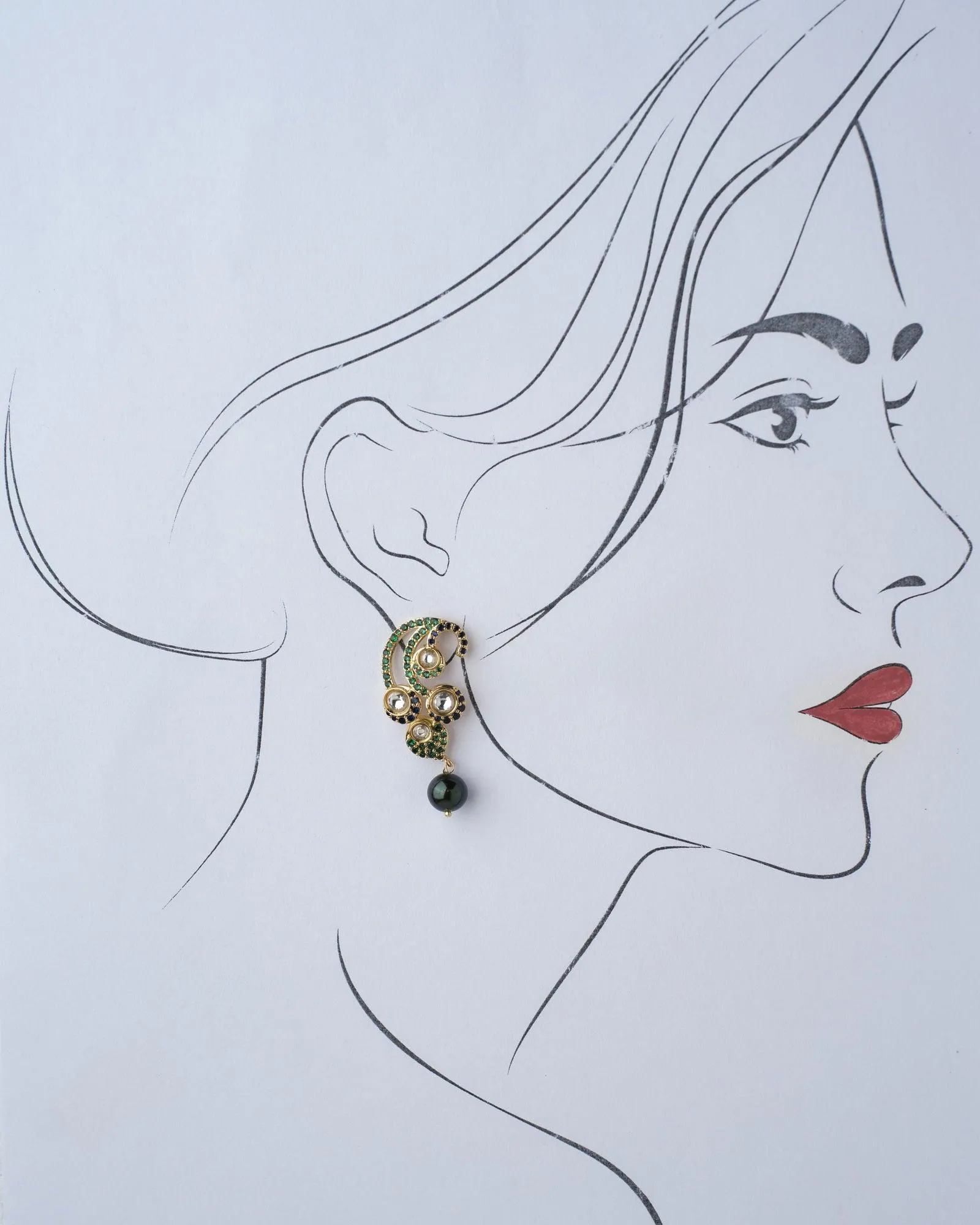 Ecstatic Foliole Drop Earrings