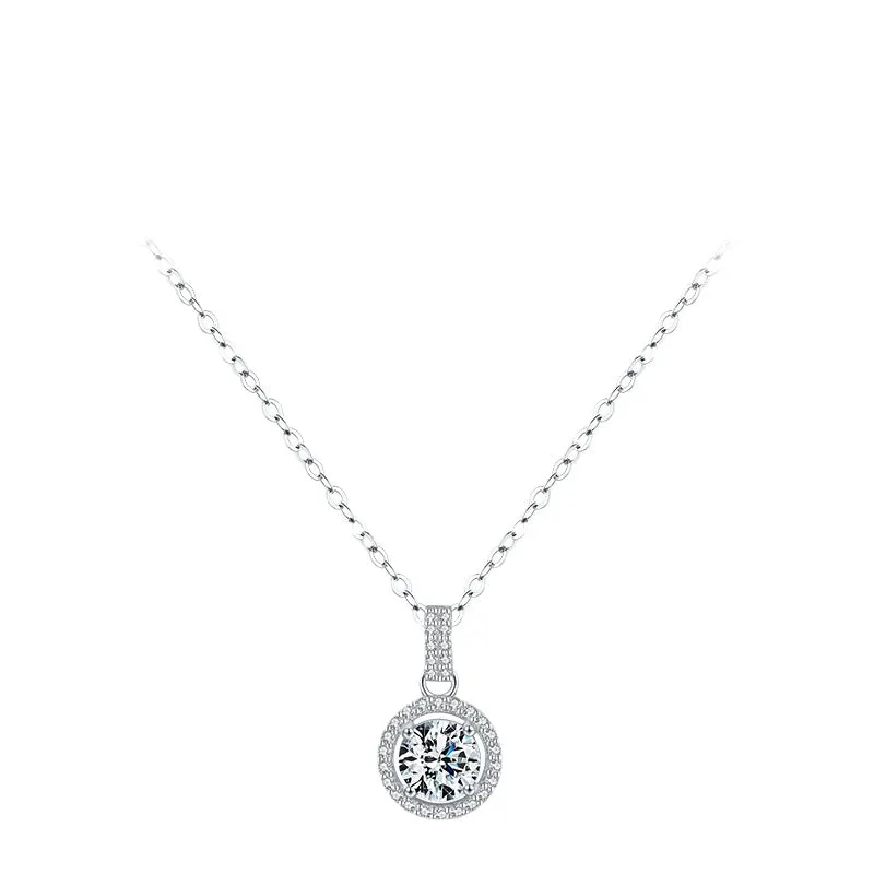 Elegant Sterling Silver Zircon Necklace for Women - Everyday Genie Collection