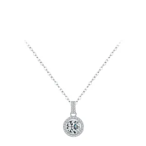 Elegant Sterling Silver Zircon Necklace for Women - Everyday Genie Collection