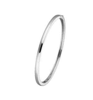 ELLE Sterling Silver "Simpatico" Oval Bangle Bracelet (SI5023)