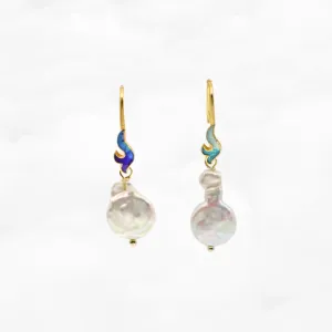 Flame Baroque Pearl Earrings