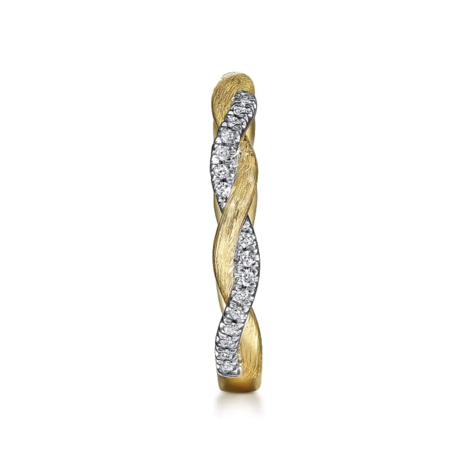 Gabriel & Co. Twisted Diamond Stackable Ring