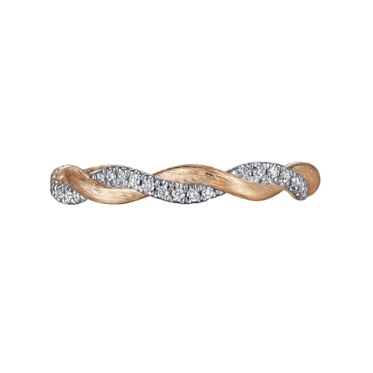 Gabriel & Co. Twisted Diamond Stackable Ring