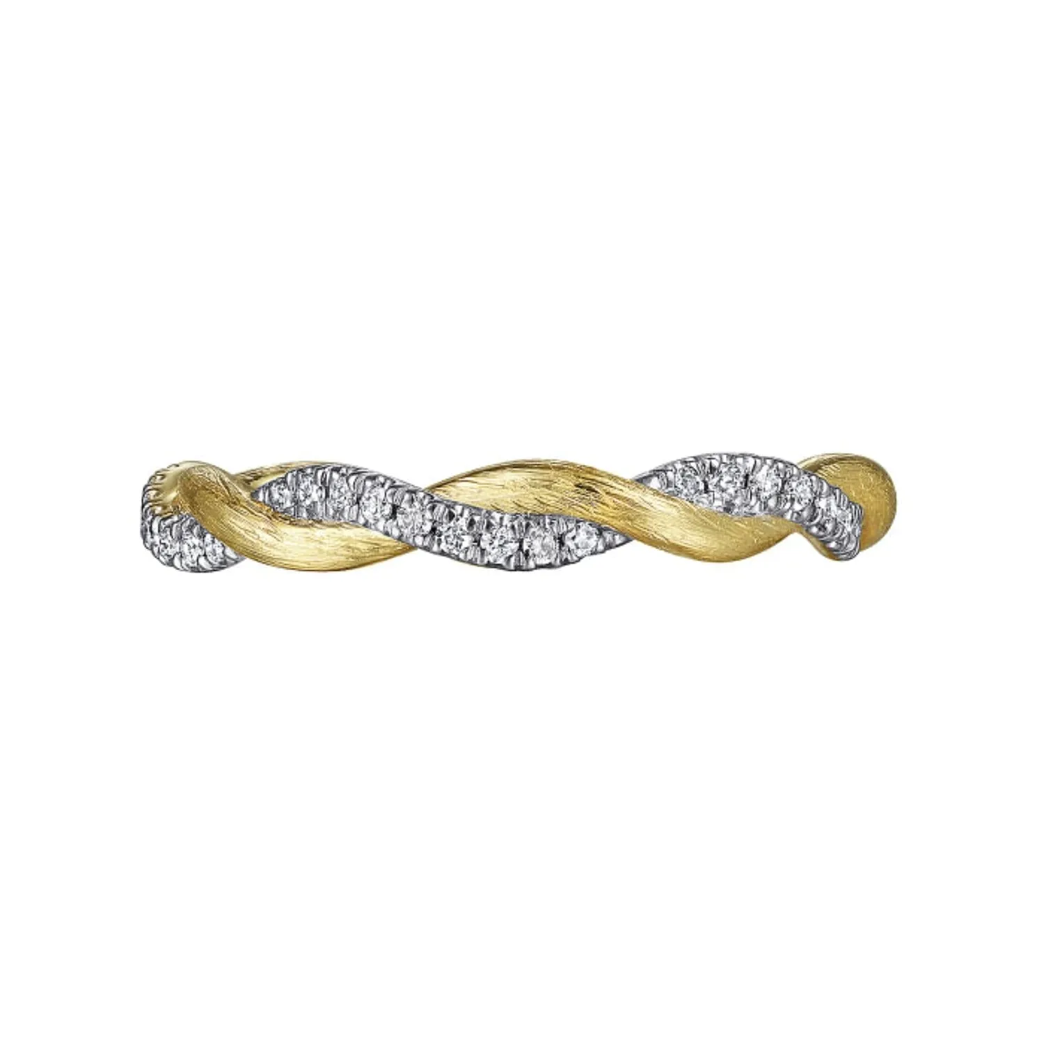 Gabriel & Co. Twisted Diamond Stackable Ring